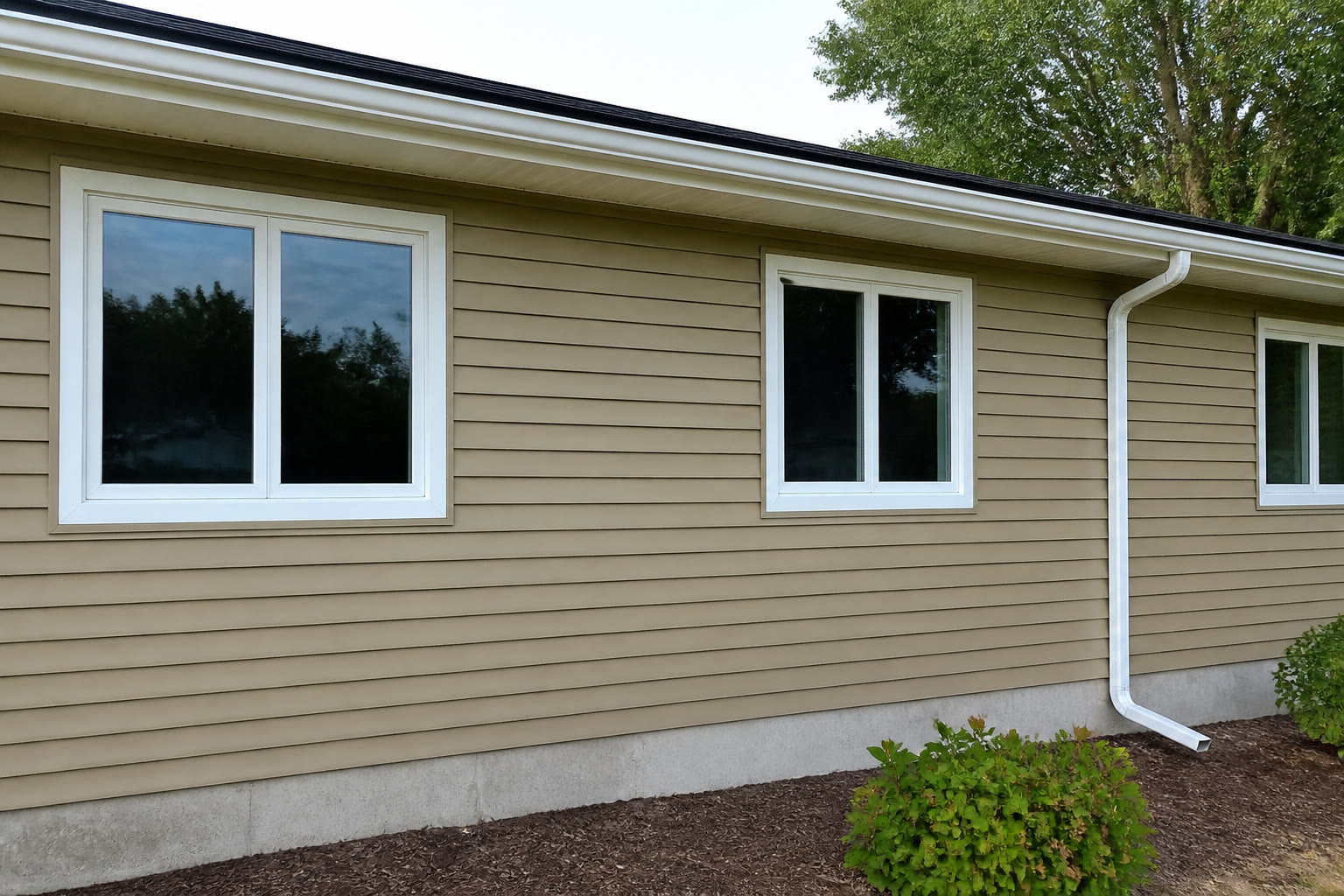 Repaired clean house siding after handyman work
